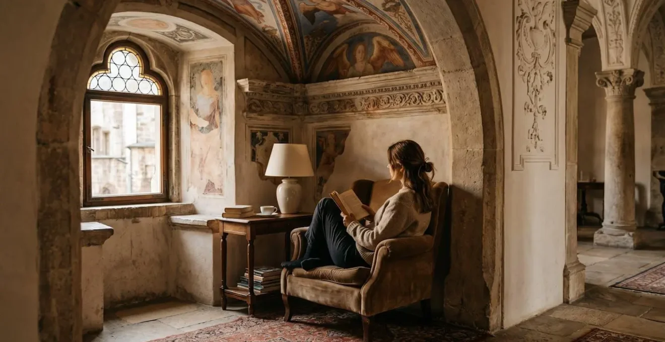 Angolo accogliente in un boutique hotel ricavato da palazzo storico