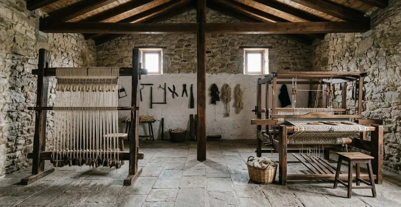 Confronto visivo tra telaio verticale tradizionale e telaio orizzontale moderno